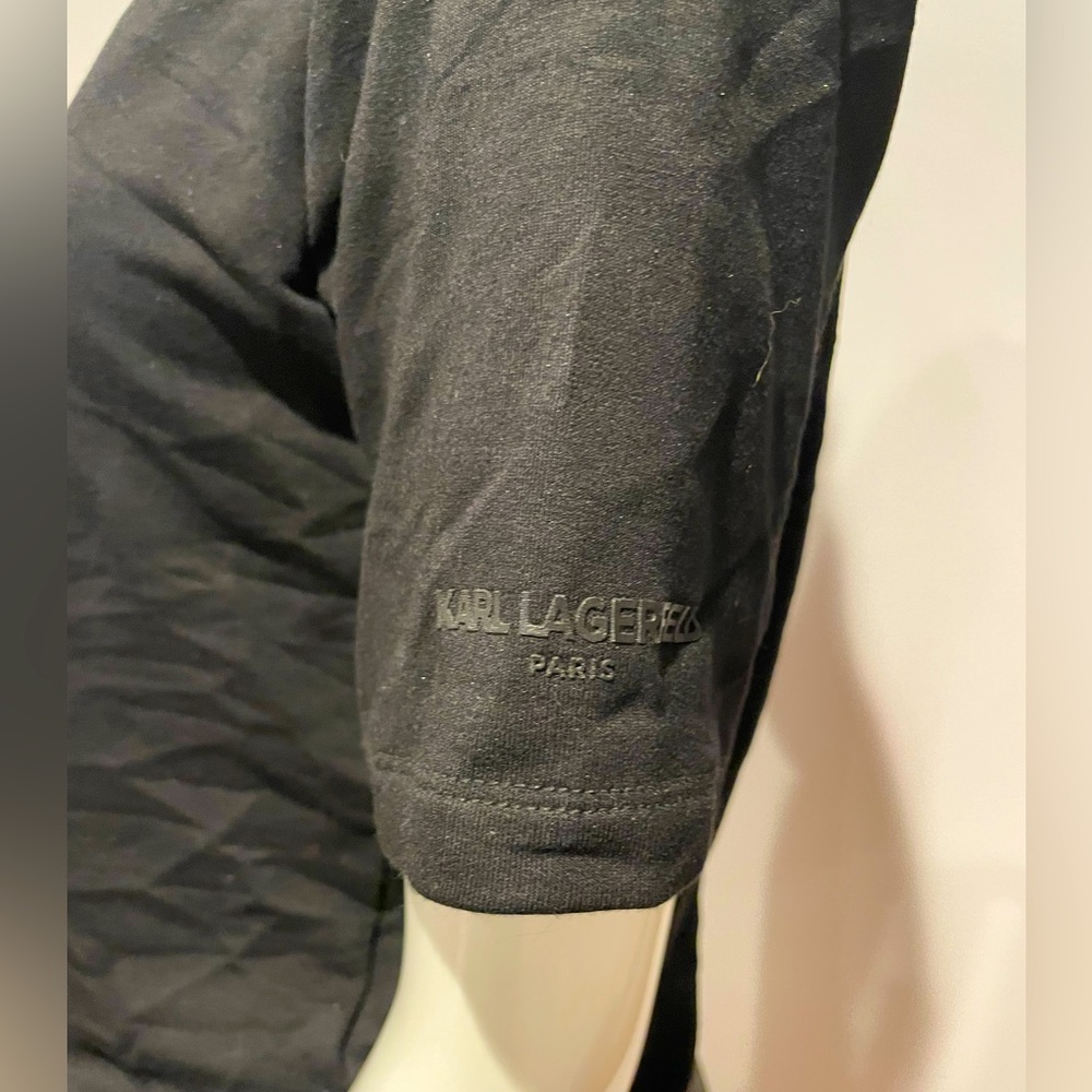 NWT Karl Lagerfeld SS Top Black Size M
